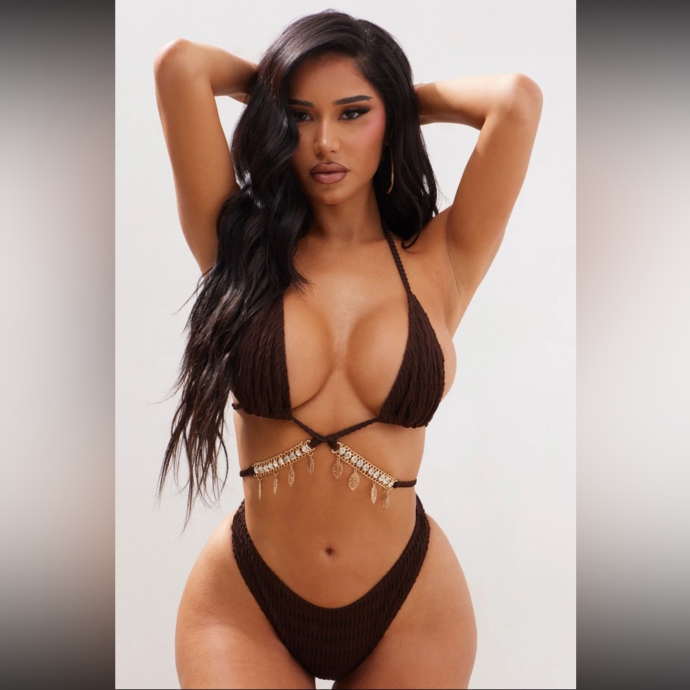Brown bikini set